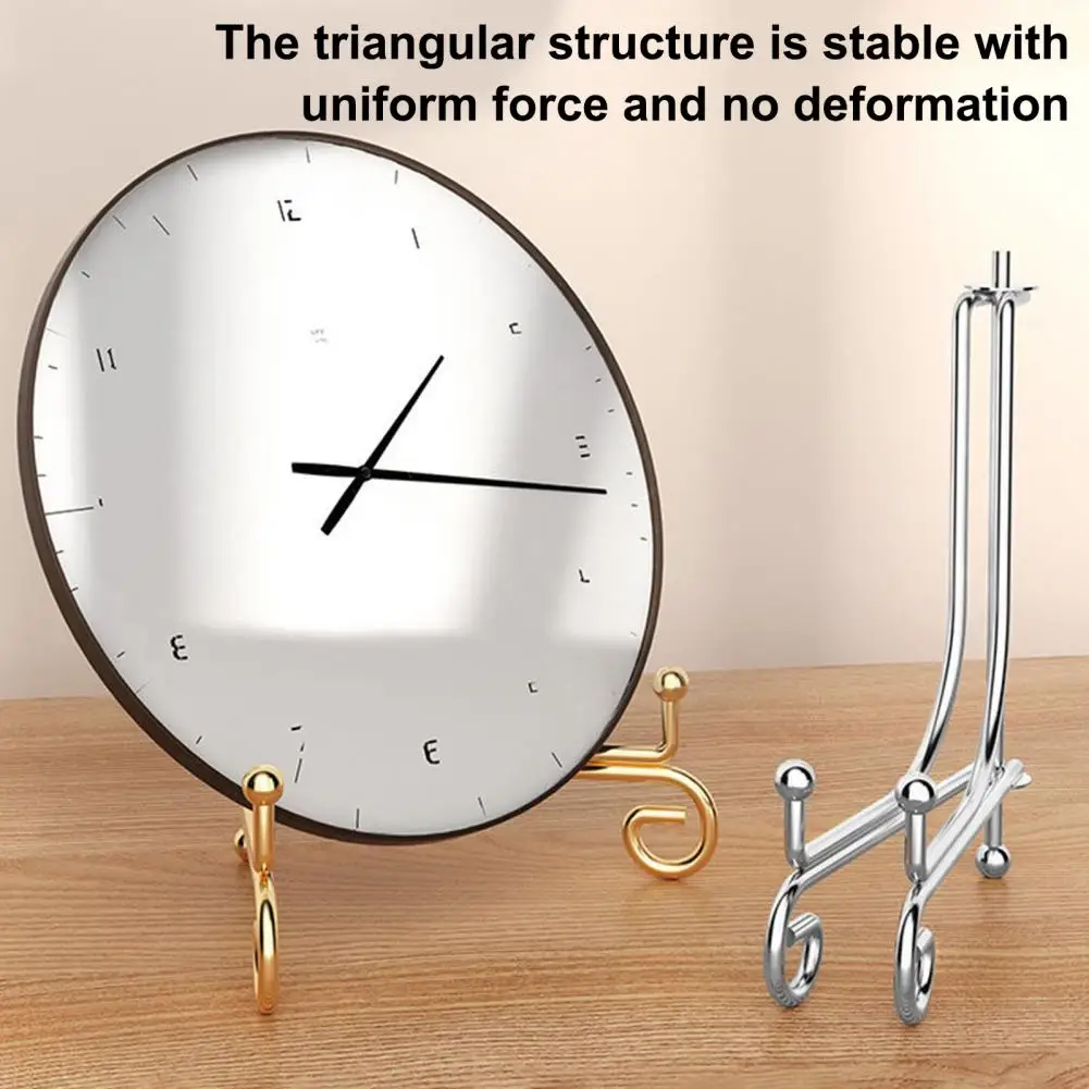 10-25cm Plates Display Rack High Stability Strong Load-bearing Foldable Design Multipurpose Storage Holder Portable Organizer