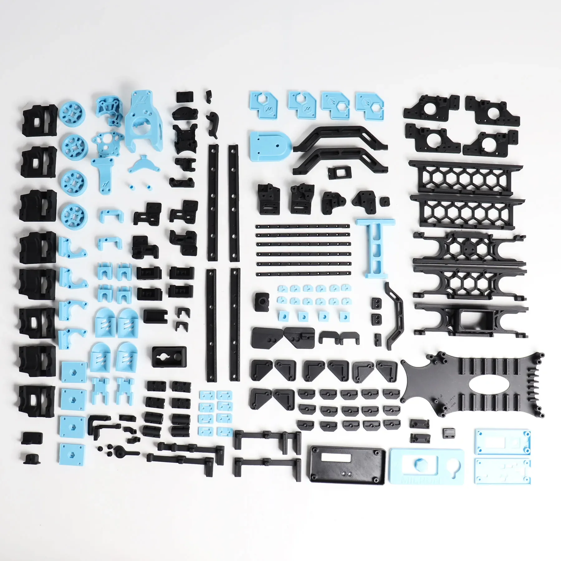 

Voron Micron 180 Full Printed Kit for Voron Micron Plus Micron+ Black Blue ABS+ Infill 40% FDM 3D Printing