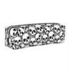 Cool Pencil Case Skeleton  Bag Skulls Print School  Cases Students Square Custom DIY Stationery Organizer 1