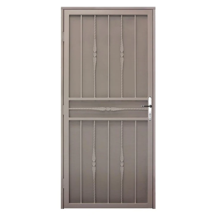 Hot sale residential security door exterior wall security steel door wrought iron security door entrance 2