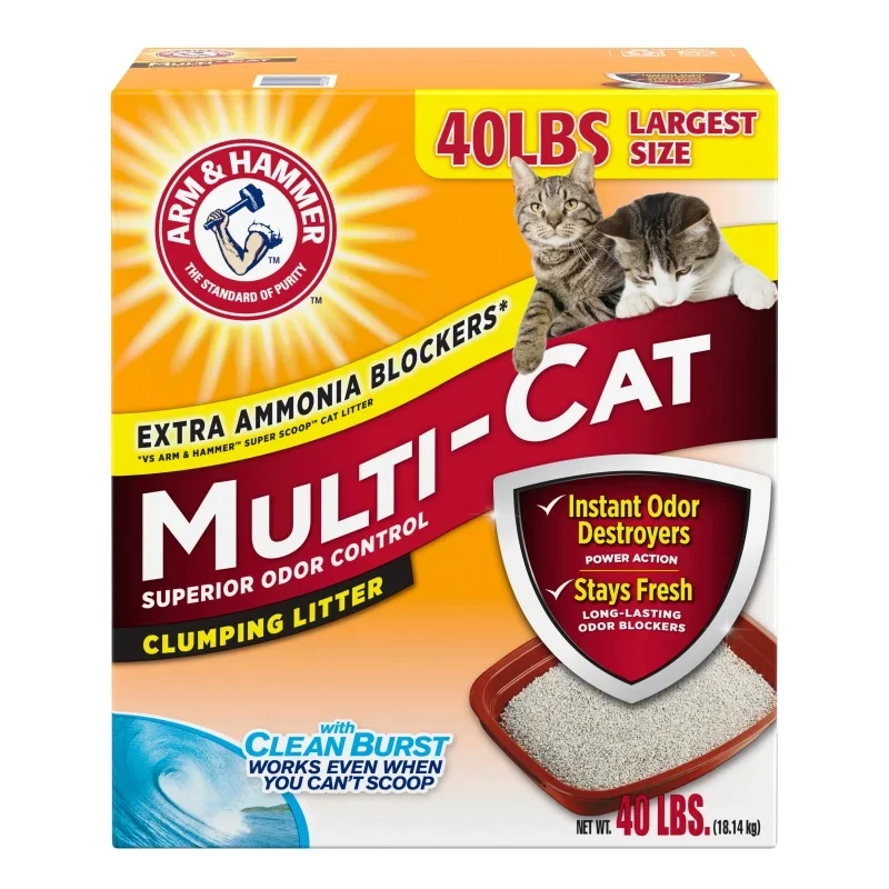 

Наполнитель для кошачьего туалета Arm & Hammer, 40 фунтов