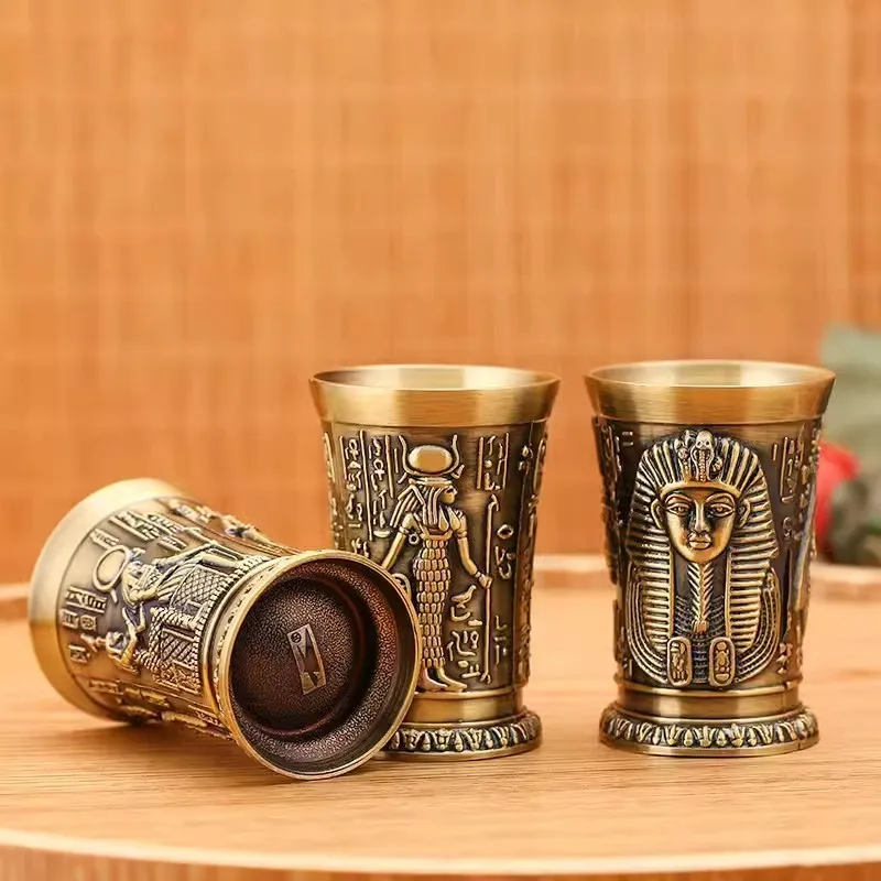 古代エジプトのトーテムアートリリーフレトロブロンズ
