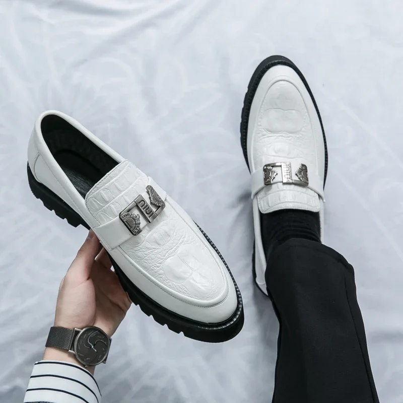 S9864a9e60f7e4e5ea4e50a75b1992c65O Stylish VIPOL White Loafers for Men Slip-On Dress Shoes for Parties