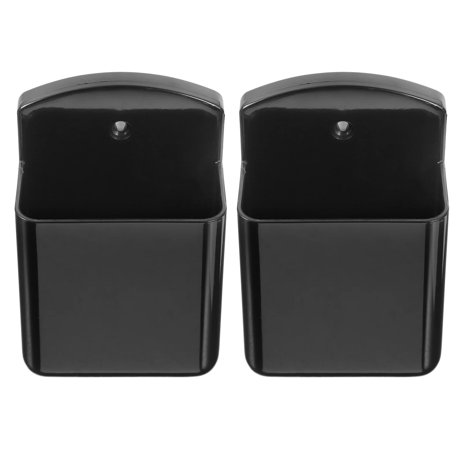 

2 Pcs The Call Wall Phone Rack Storage Mounted Holder Bracket Abs Supplies Organizer