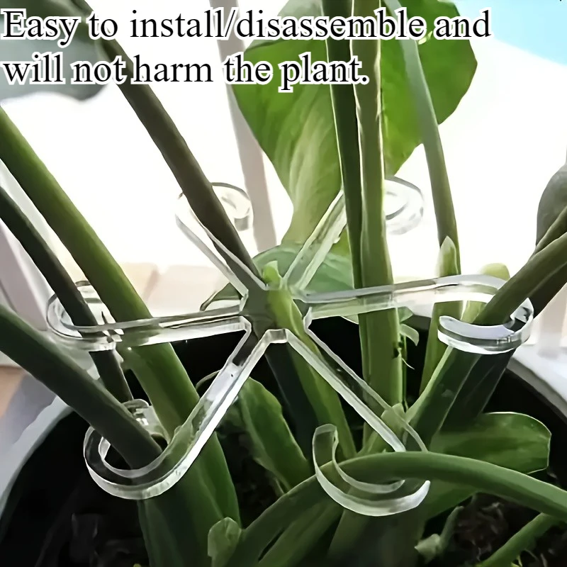 4 PCS Plant Anti Tilt Support Rod Foldable Flower Rack Hydrophilic Plant Rack Suitable for Indoor Outdoor Garden Plant Gardening