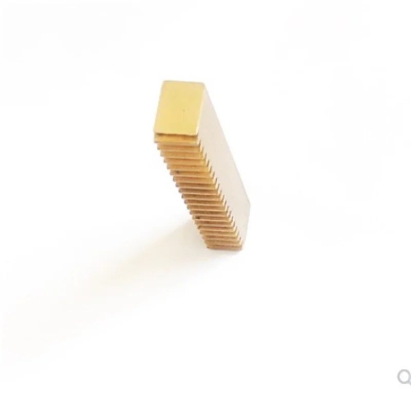 1pc 0,5 modul 0,5 M breite 5mm messing rack getriebe rack übertragung länge 50 100 150 200 250 300mm – Detail 4