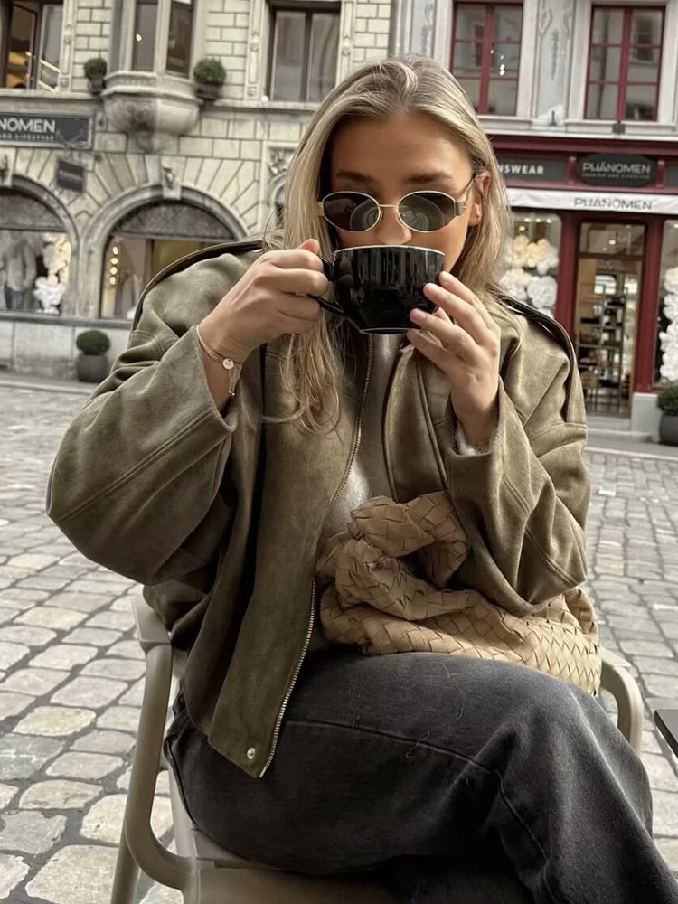 Women's Oversize Bomber Jackets 5