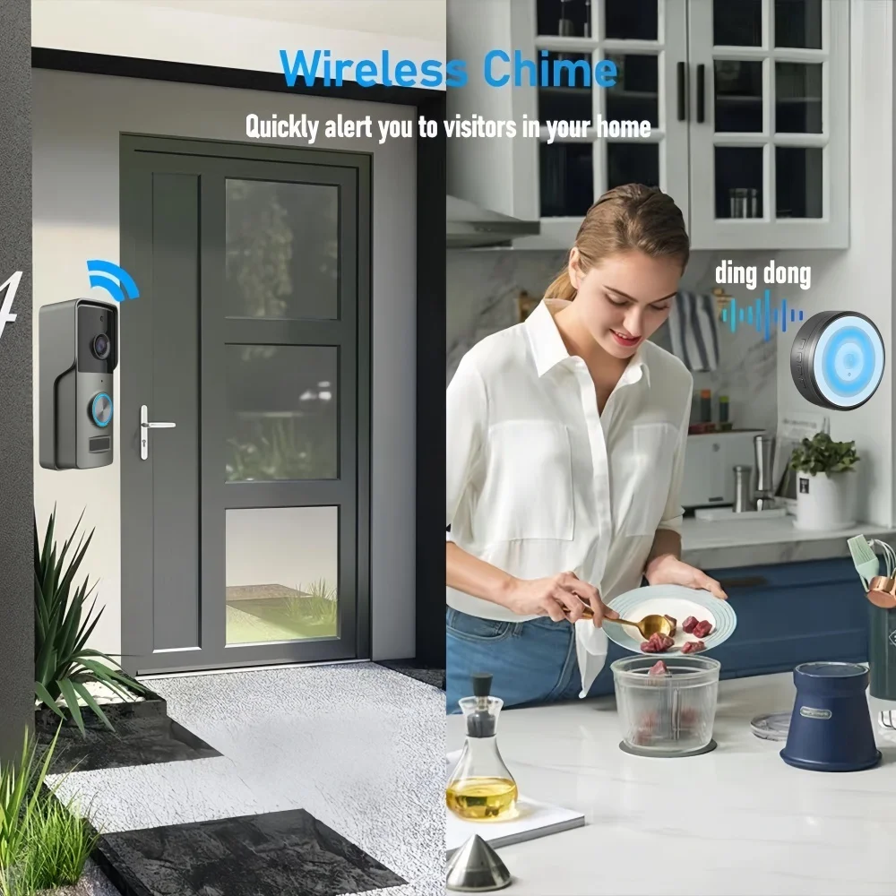 Tuya Smart Wifi Video Doorbell Camera HD1080P Wireless