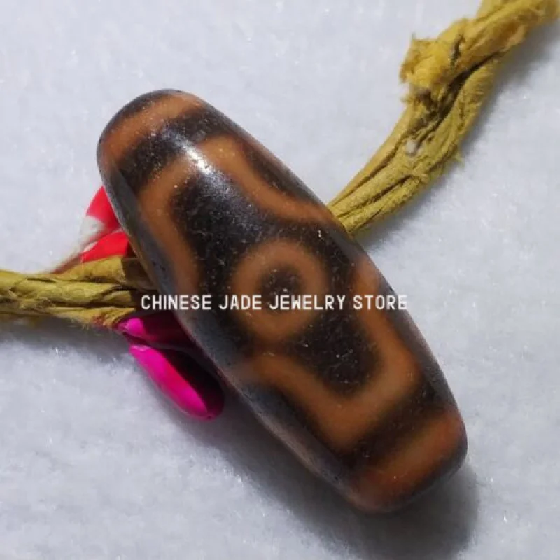 

Magic Power Old Tibetan Agate *6 Eyes* Amulet Dzi Bead GR005