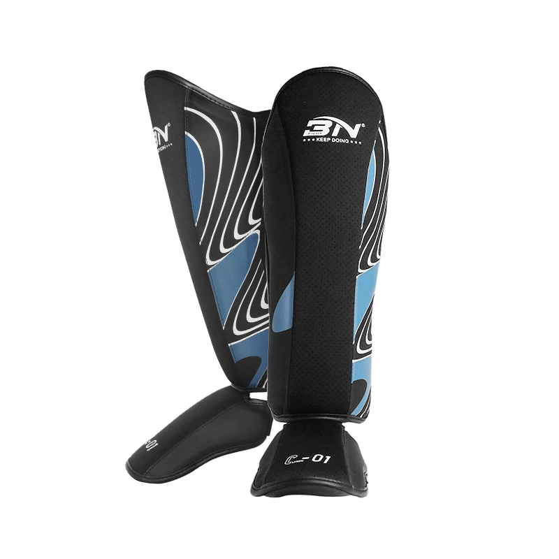 Shin Guard Pads Kickboxing Martial Arts Training Equipment BN MMA Boxing Muay Thai Karate Ankle Foot Protection
