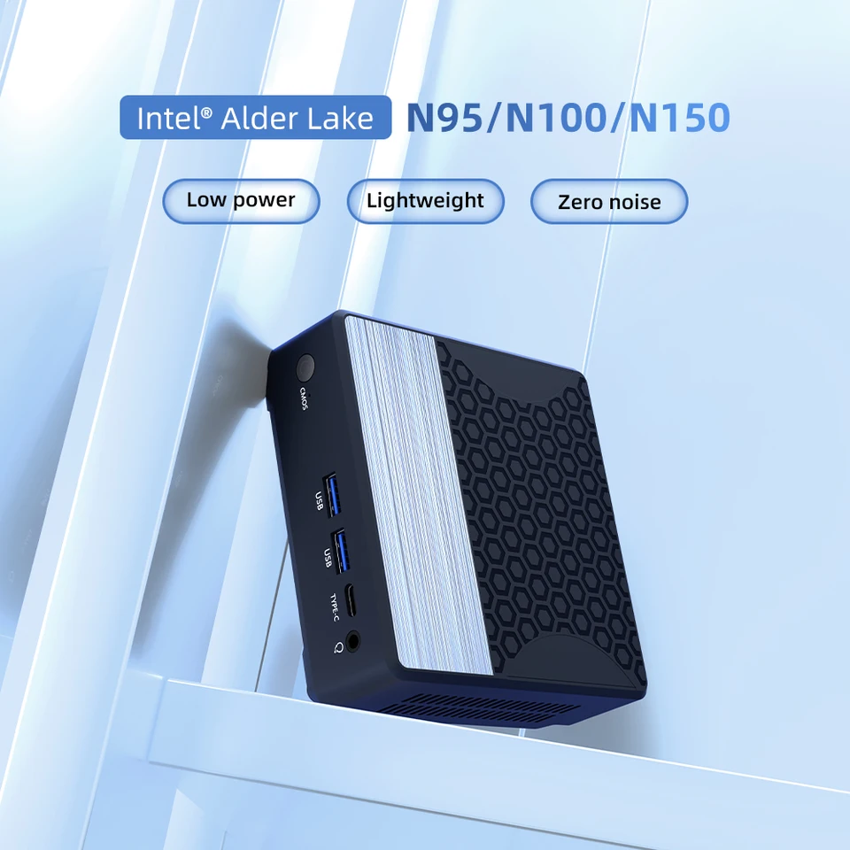ZXIPC N150 N100 Mini PC Windows 11 Pro DDR5 4800Mhz 512GB SSD