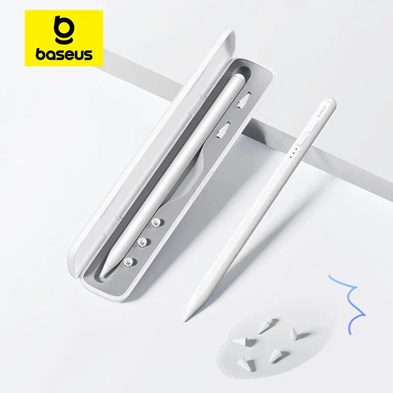 Baseus 마그네틱 박스 애플 펜슬 2 스타일러스 펜 운반 케이스, 아이패드 펜..