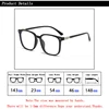 Designer Square Unisex Myopia Glasses Blue Light Blocking Eyeglasses Women Men Prescription Near Sight Glasses Diopter 0 To -6.0 6