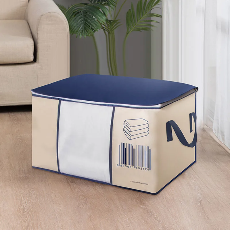 Large-Capacity Clothing Storage Bag Case Box Quilts Blankets Pillows Clothing Sorting Organizer Bag DustProof Closet Decor 4