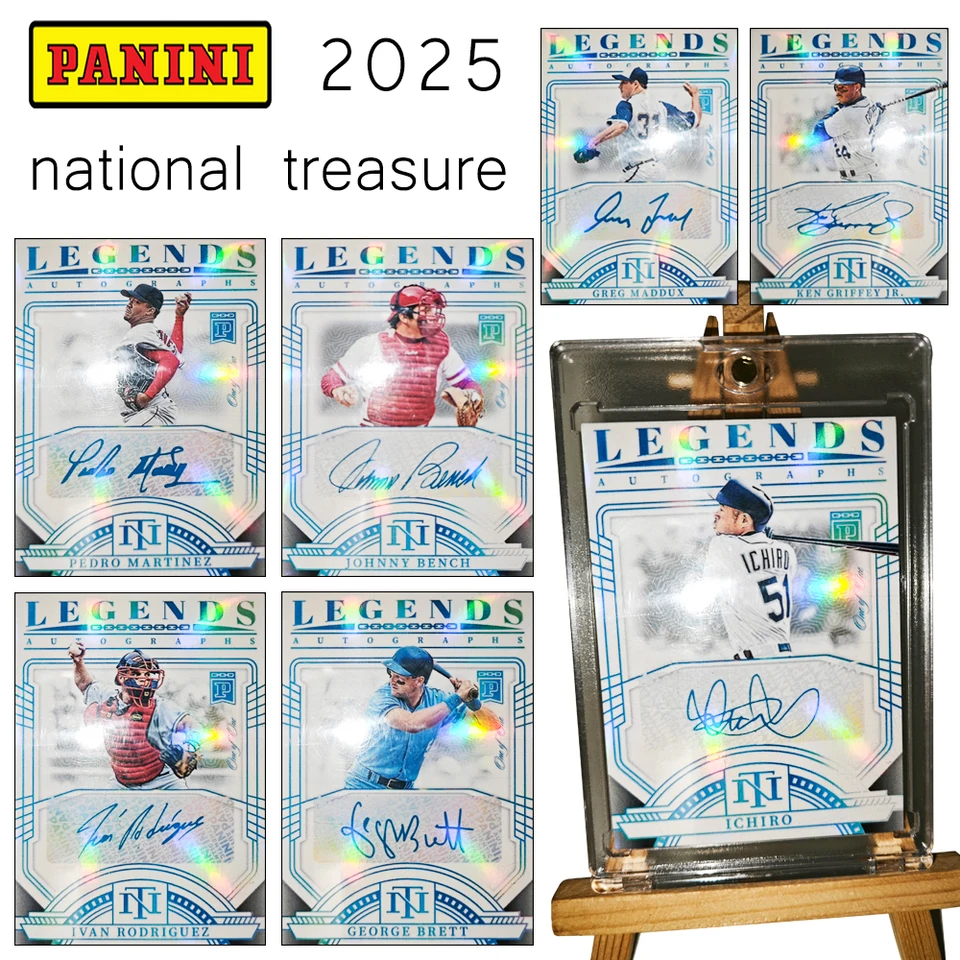 Panini 2025 baseball national treasure GEOGRE BRETT PEDRO MARTINEZ