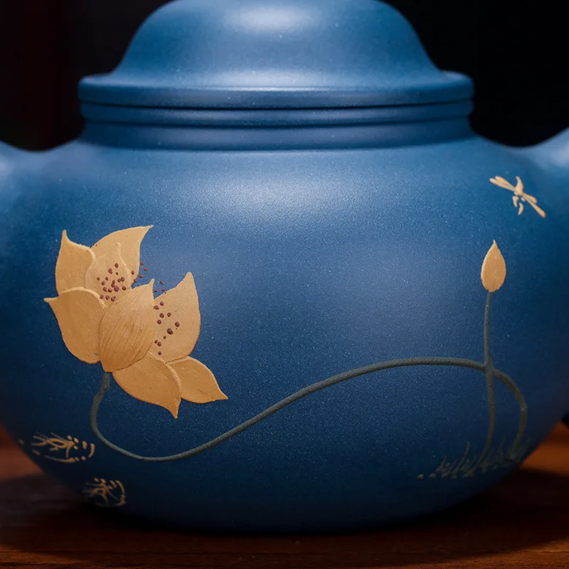 Zisha Teapot Yixing Handmade Pot Kung-fu Teaware Purple Clay Drinkware For Puer Green Black Chinese Tea Qingni Hequ Rongtian