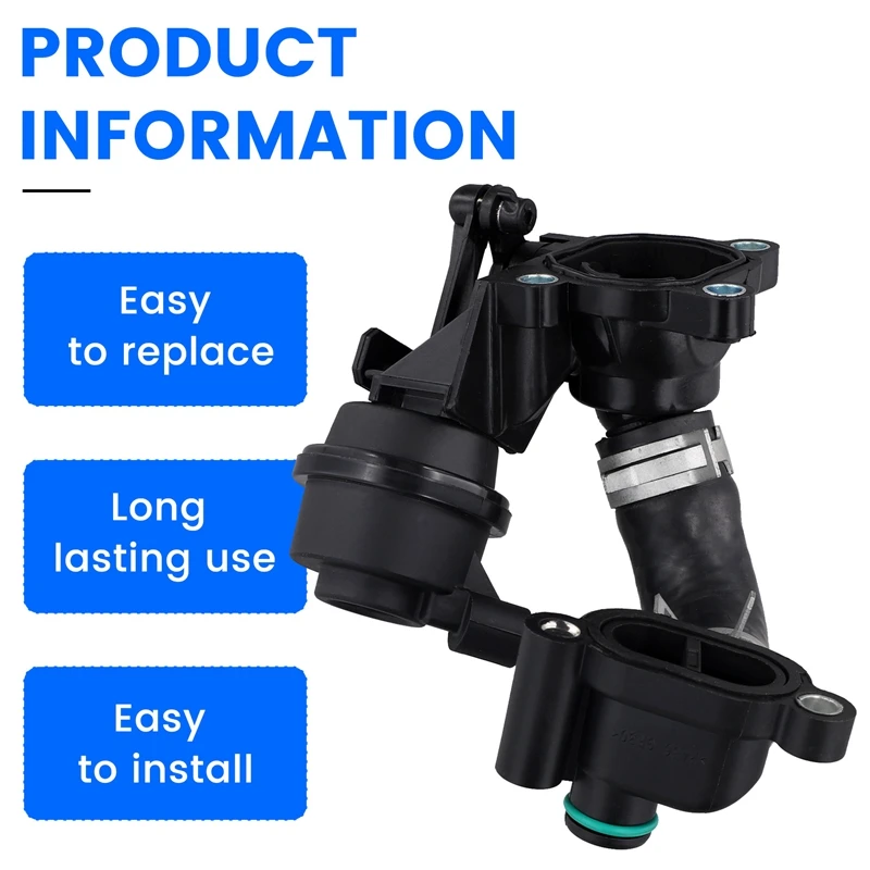 Car Thermostat Housing Assembly For A6 A7 Touareg Thermostat housing sensor port