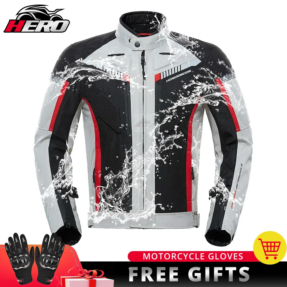 HEROBIKER-Chaqueta de Motocross para hombre, ropa impermeable a prueba de  frío, a prueba de viento, equipo de protección - AliExpress