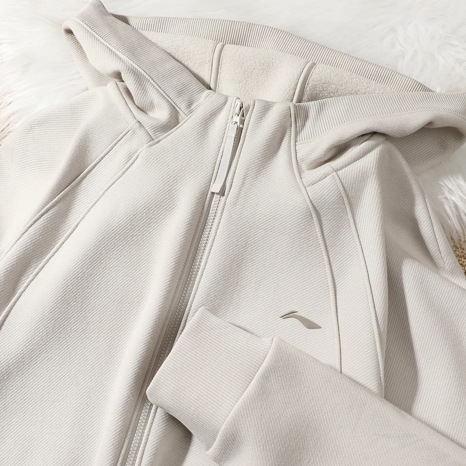  여성용 피트니스 시리즈 겨울 2025 오버사이즈 플리스 안감 후드 오픈 가디건 스웨트셔츠 따뜻한 캐주얼 스포츠웨어