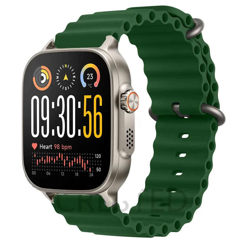 Silicone Sport Ocean Belt Bracelet for Smartwatches - 22mm Strap