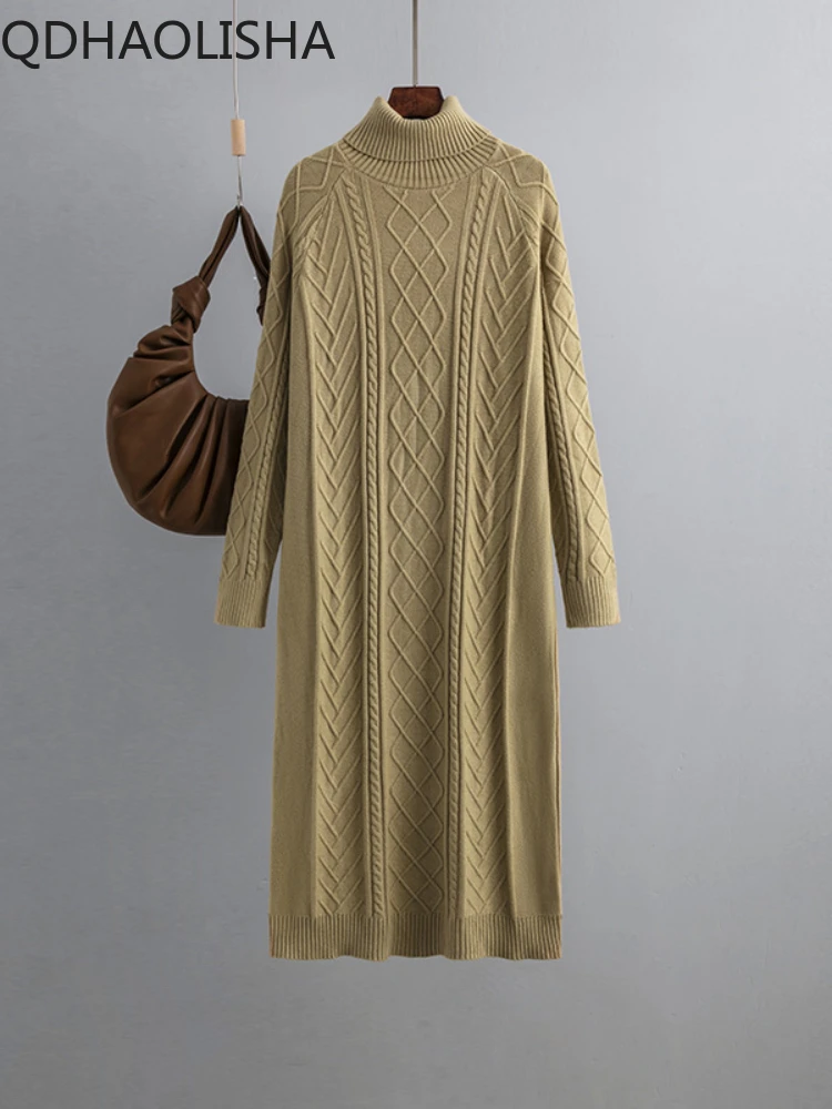 

Women's Sweater New in Autumn Winter Fashionable Dress High Collar Solid Color Pullover Commuting Streetwear Women's Clothing