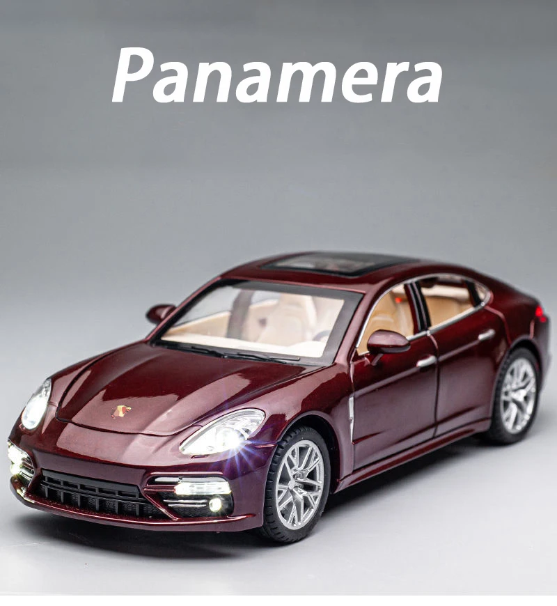New 1:24 Porsches Panamera Alloy Car Model Diecasts Toy Vehicles Toy Cars Sound And Light Kid Toys For Children Gifts Boy Toy|