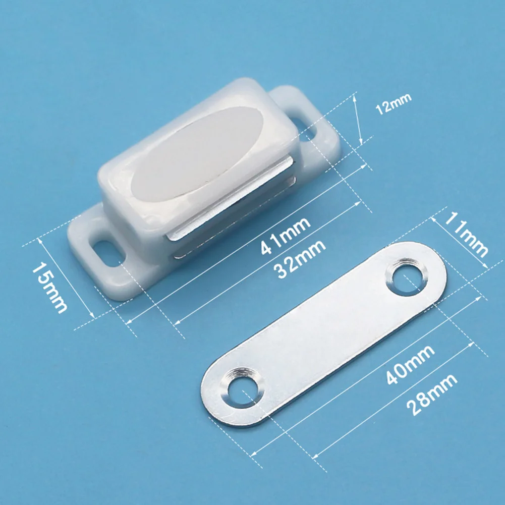 

1 Set Strong Door Magnetic Closer Cabinet Catch Latch Magnet Suction Bar Magnetic Latch Catches Home Door Furniture
