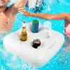 Inflatable Drink Holder Inflatable Drink Cup Holder Large Capacity Water Fun Toys Float Coasters Hold 4 Beer Cans For Swimming 4