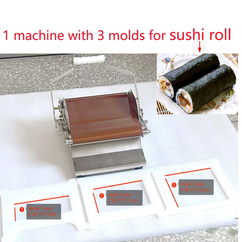 3 molds for roll