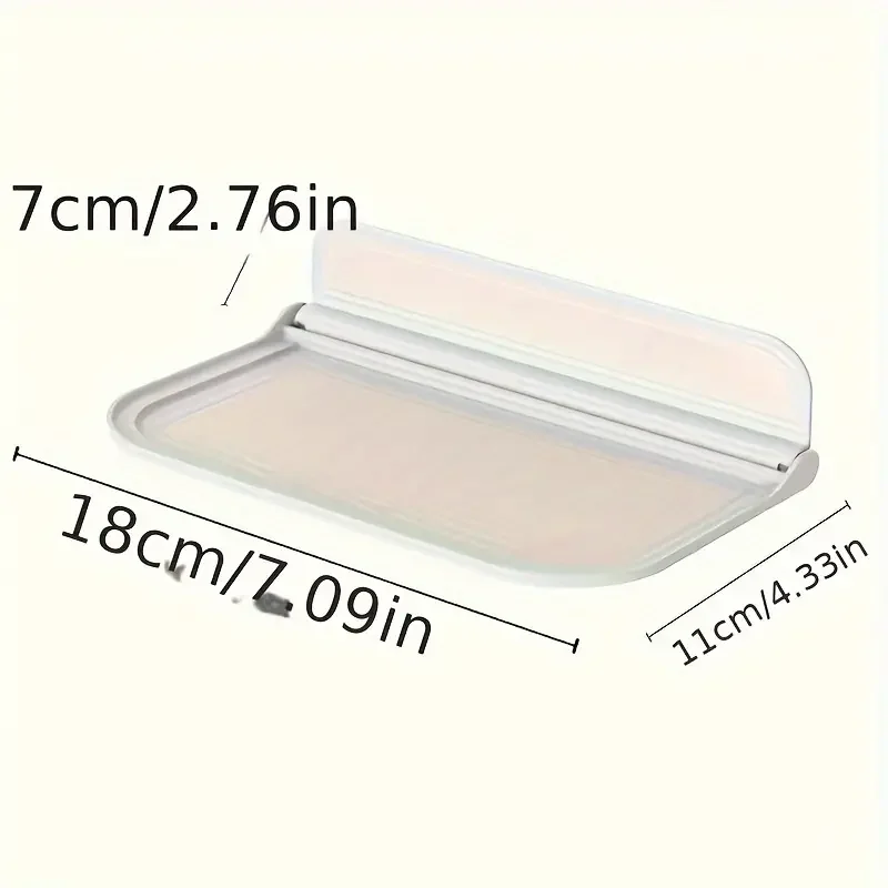 1pc Foldable Wall-mounted Shelf For Bathroom Toilet Kitchen Bedside No Drilling Phone Storage Wifi Router Storage foldable shelf