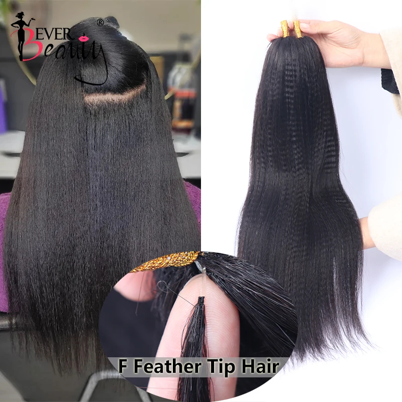 

Перо F наконечник Microlink наращивание человеческих волос итальянские Yaki прямые искусственные кольца наращивание волос I советы для черных женщин