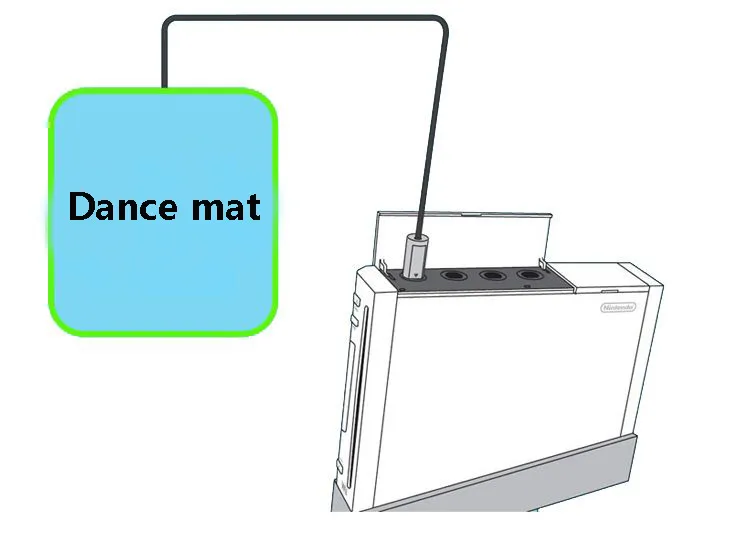 Almohadilla de baile con estampado de pies para videojuegos