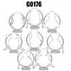 1PCS Action Figures Building Blocks toys Series G0176 GH0596 GH0597 GH0598 GH0599 GH0600 GH0601 GH0602 GH0603 1