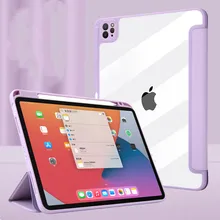 

For iPad Pro 11 12.9 12 9 2021 Case with Pencil Holder Cover Stand for iPad 9.7 10.2 Air 4 3 10.5 Mini 4 5 6 9th 8th Generation
