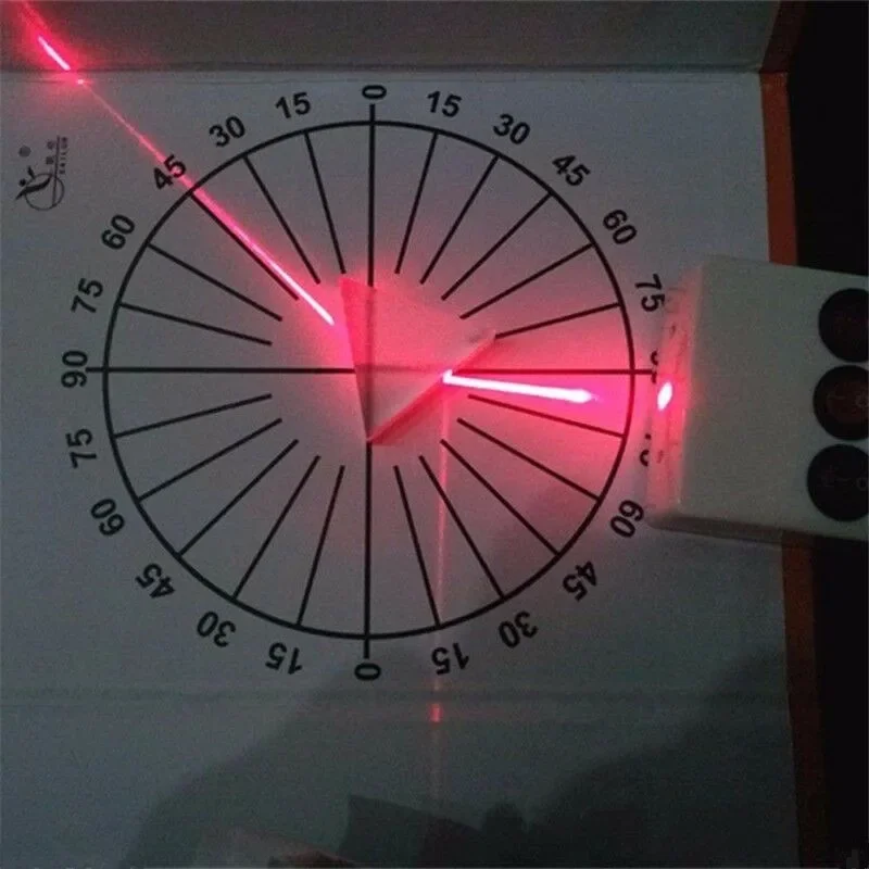 Ottica Triangolare Laser Light Prisma Lente Convessa Plastica Acrilica Strumenti Per Test Scientifici Esperimento Ottico Fisico Set Lente Concava