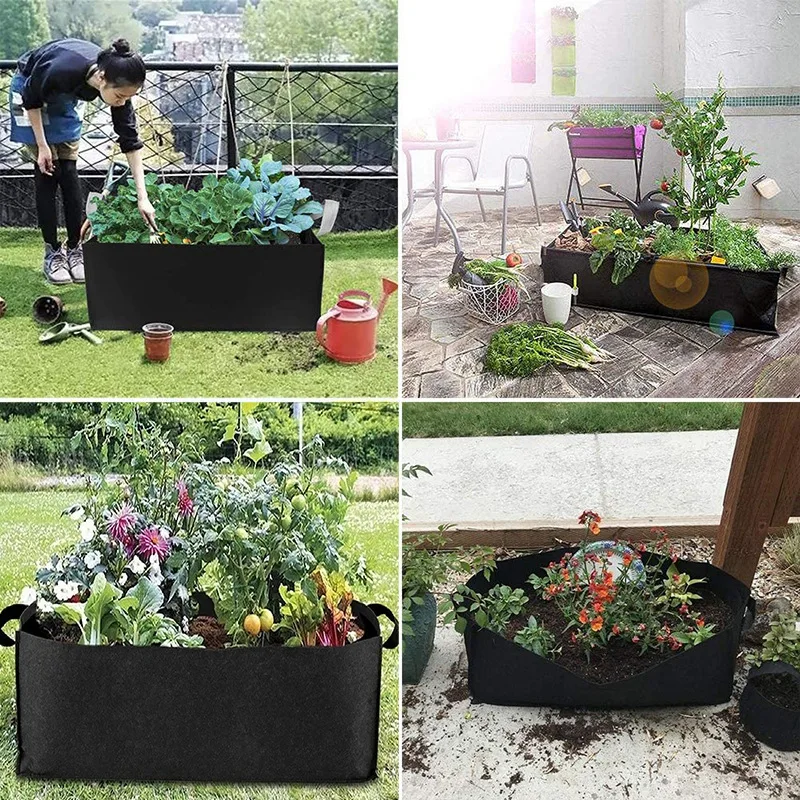 Round Garden Grow Bag Garden Planter Vegetable Box