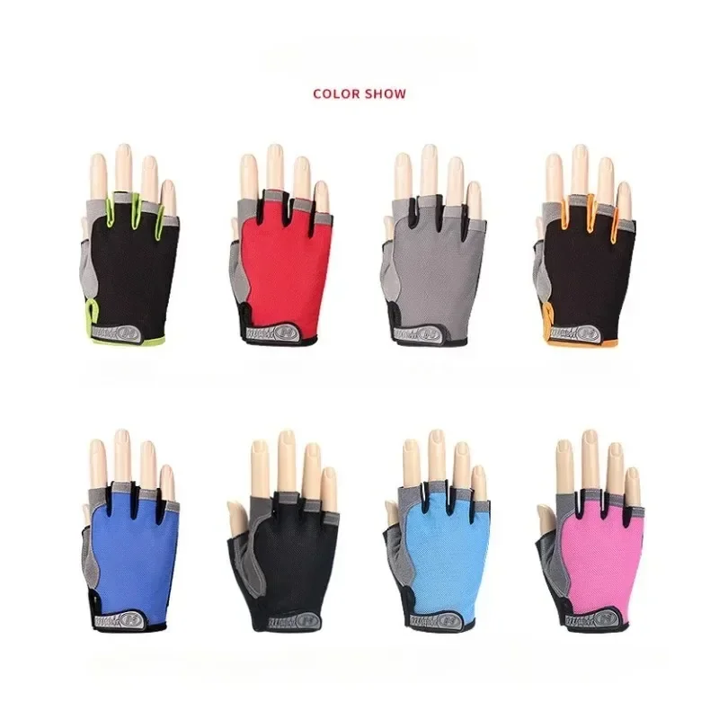 Fingerless Gym Training Gloves for Men's Cycling Gloves Woman Sports Fitness Motorcycle Mtb Anti-slip Gloves Bicycle Accessories 6