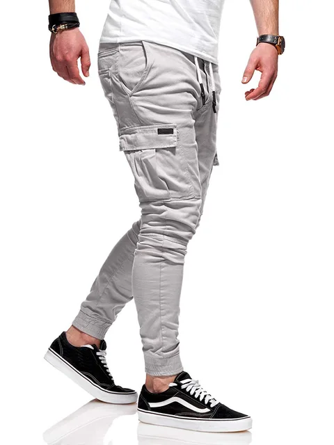 Men Pants Thin Fashion Casual Jogger Pants 2020 Streetwear Cargo Pants  Men's Multi-pockets Trousers Fitness Gyms Sweatpants Mens - Casual Pants -  AliExpress