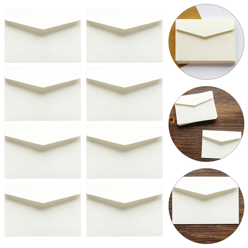 

100 Pcs Mini Blank Gift Card Envelope Paper Cash Gift Card Envelopes Bag Money Storage Bags Business Letter Packaging