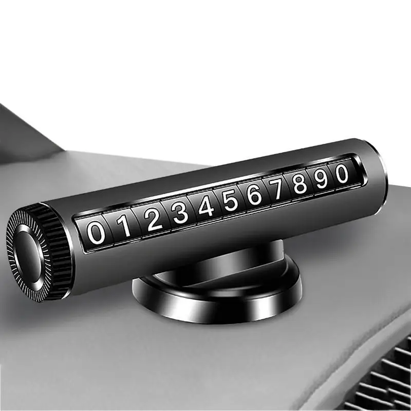 

Parking Card Number Plate Elegant Car Interior Decoration Car Styling Auto Interior Dashboard Telephone Ornament Decorations