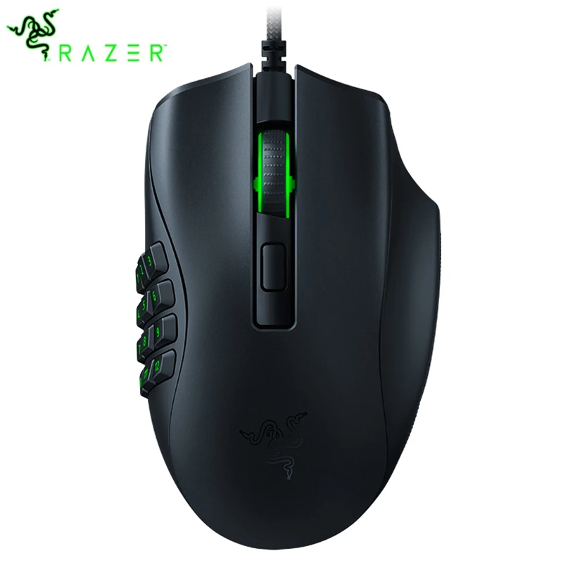 

Проводная игровая мышь Razer NAGA X Nagagavan Snake, механическая многосторонняя макро-мышь RGB с USB-портами и разрешением 18000DPI для компьютера