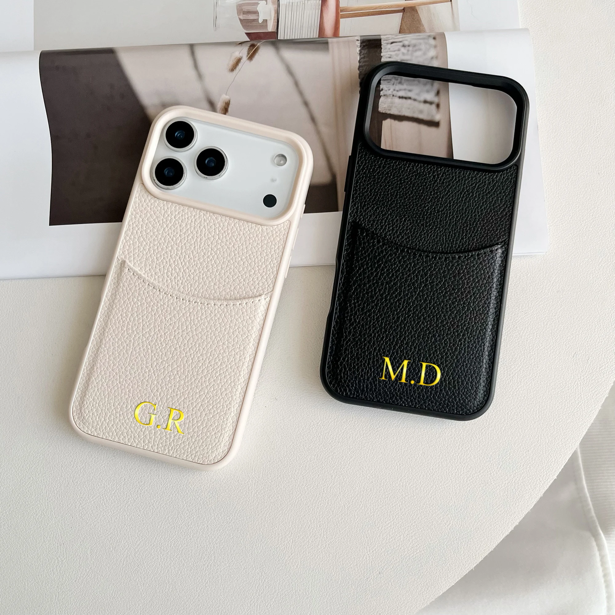 Personalized Custom Name Insert Card Case for iPhone 12 13 thumbnail 4