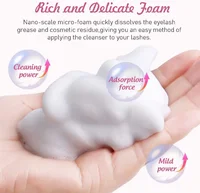50ml Lanthome Eyelash Extension Shampoo Foam Eyelid Deep Clean Cleanser For Makeup Tools Mascara Remover Glue Salon Home Use 2