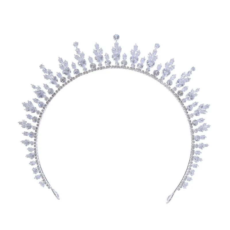 

Luxury Rhinestone Bride Wedding Jewelry Bridal Hair Accessories Evening Party Headpiece Flower Girls First Communion Crowns