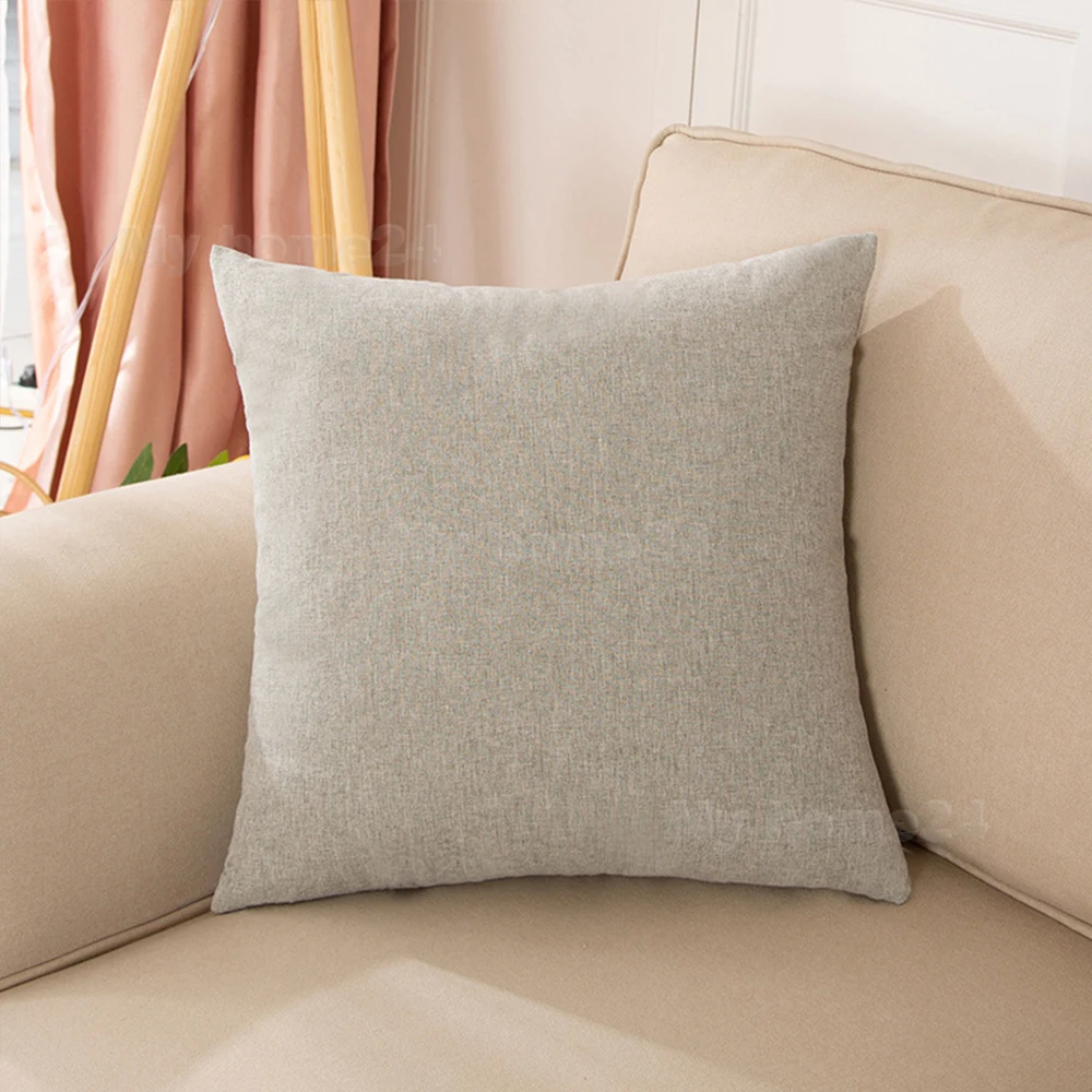 Universal 40*40 45*45 50*50 Kissenbezug Baumwolle Leinen Plain Kissenbezüge Dekorative Wohnzimmer Kissenbezüge für Sofa Home Auto – Detail 10