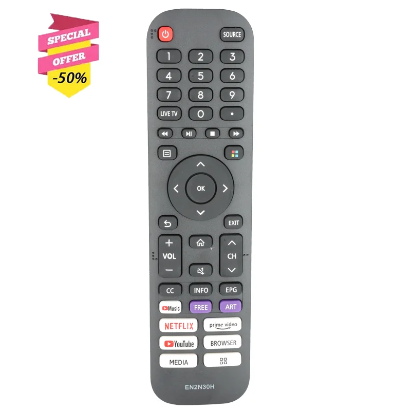 EN2N30H-Remote-Control-For-Hisense-4K-UHD-LED-Smart-TV-43H6G-50H6G ...