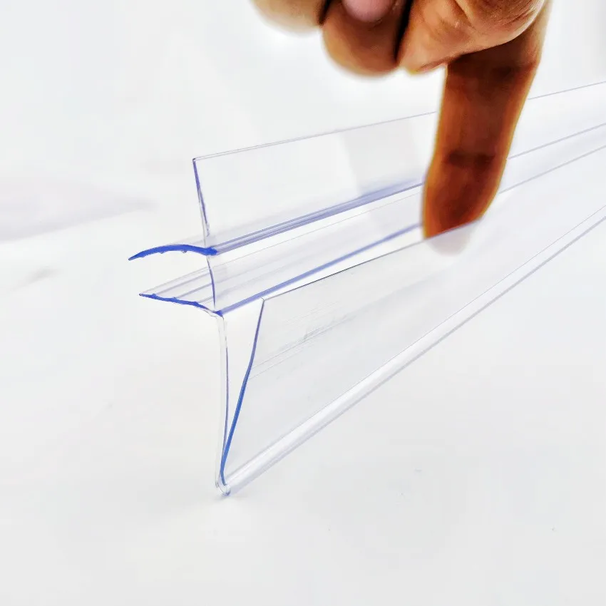 1팩 플라스틱 선반 PVC 데이터 스트립 가격 라벨 카드 쇼 슈퍼마켓 매장의 디스플레이 클립 홀더