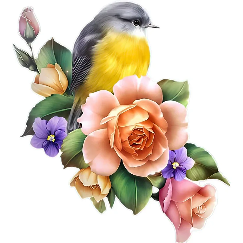 Wall Stickers Toilet Stickers Hummingbird Hand Painted Bird Sticker for Home Decoration