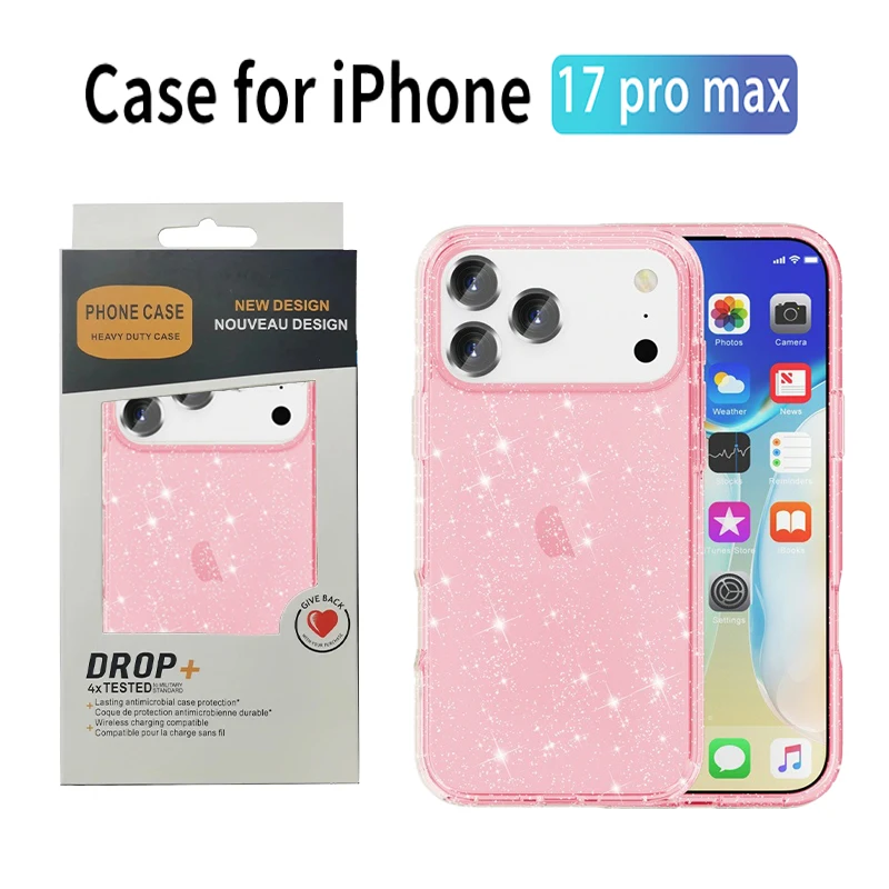 Luxury Glitter Rugged Armor Multi-layer Anti-Drop Bumper Case