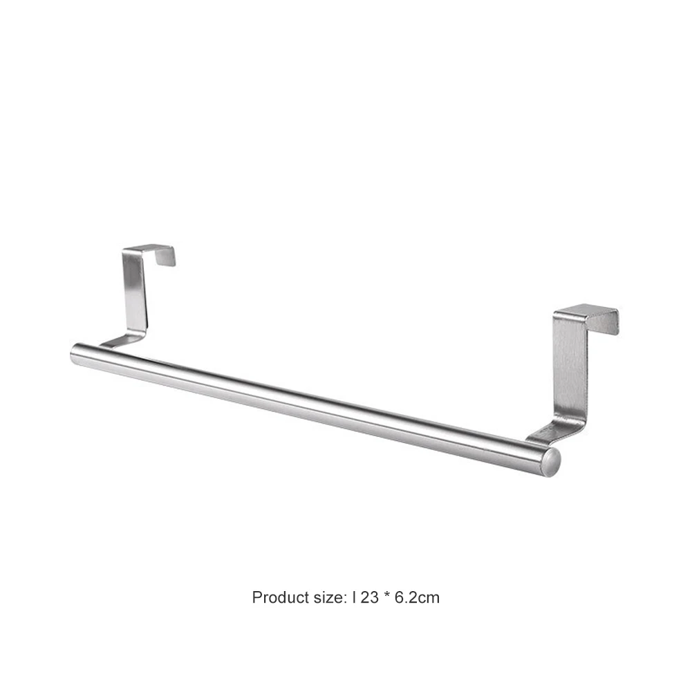 Bathroom Stainless Steel Towel Rack Kitchen Cabinet Door Hanging Towels Stand